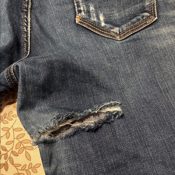 👛(ANY 2/$30) SILVER JEANS Elyse Slim Bootcut Distressed/Ripped 29 x 33 - Picture 5 of 8